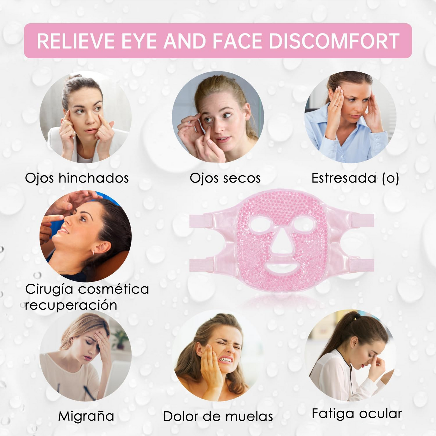 Máscara Facial Gel Tratamiento Frío C